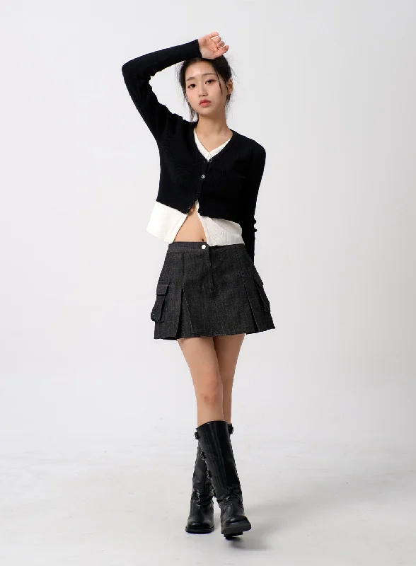 Pocket Mini Skirt BM306