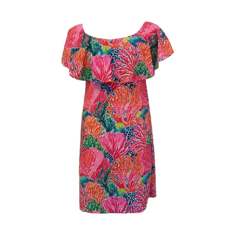 Island Trends Zoey Dress - Coral Paradise