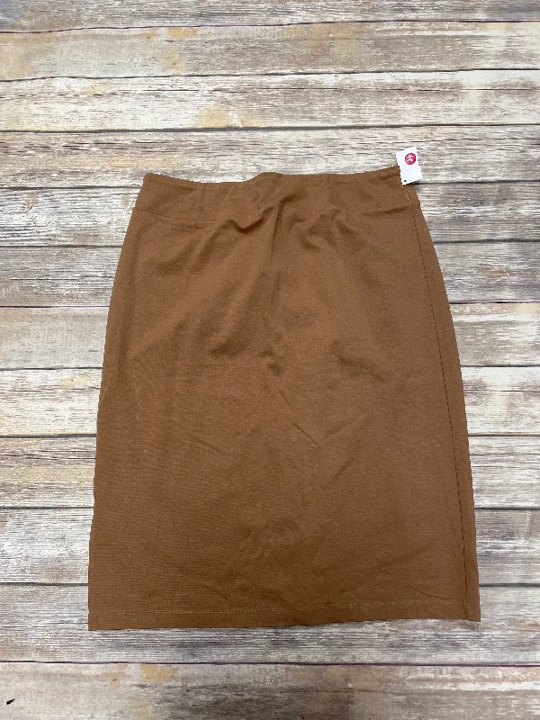 Skirt Maxi By Nine West In Tan, Size: 2x