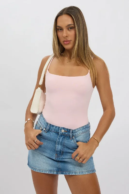 Denim Mini Skirt Mid Rise Regular Fit