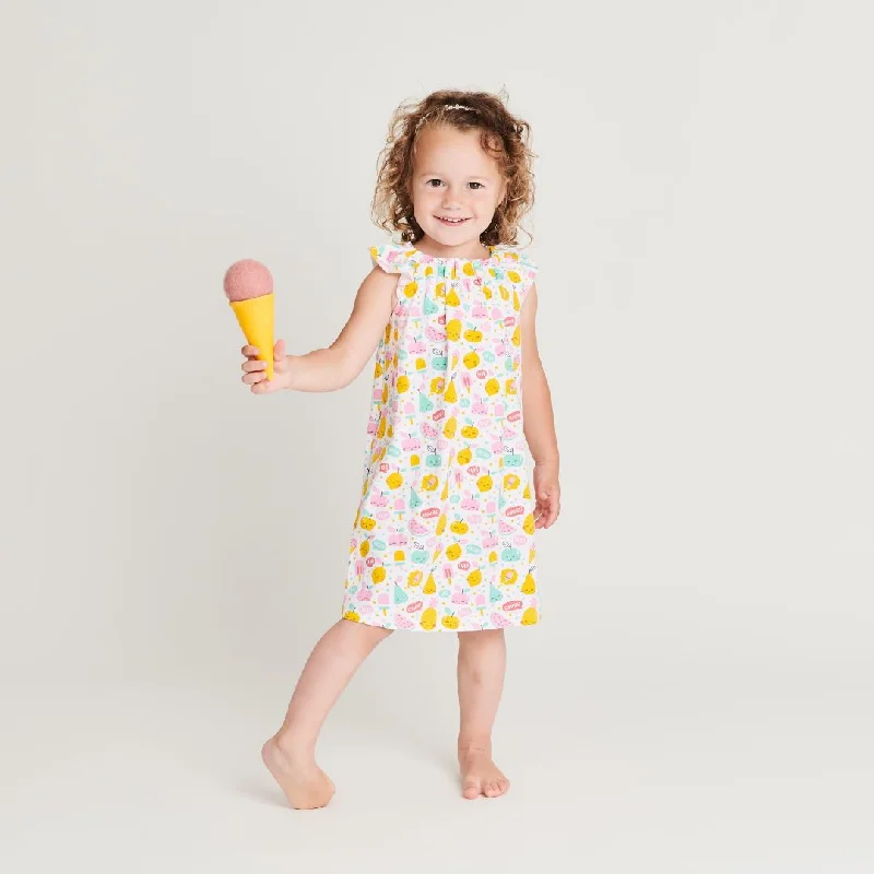 Organic a-line dress "Yummy" made from 95% organic cotton and 5% elastane