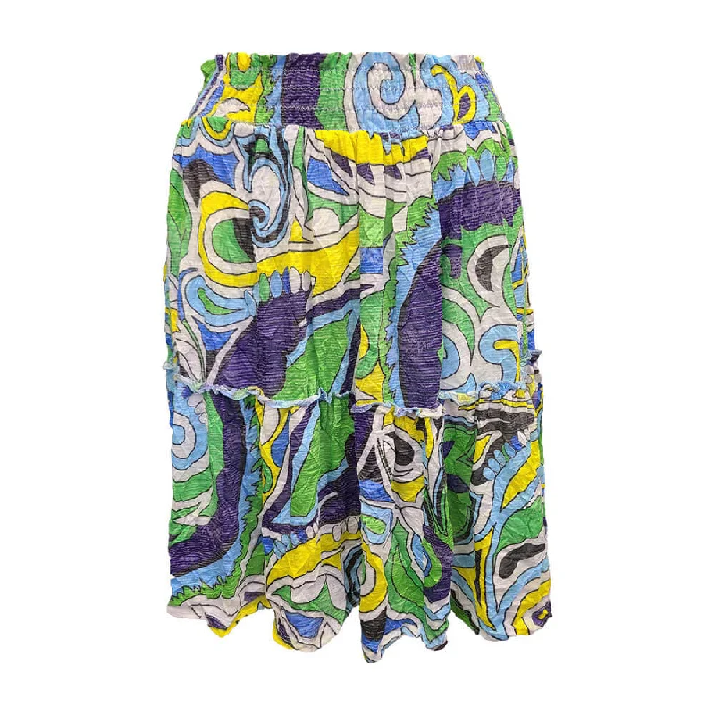 David Cline Camila Tiered Short Skirt - Paisley