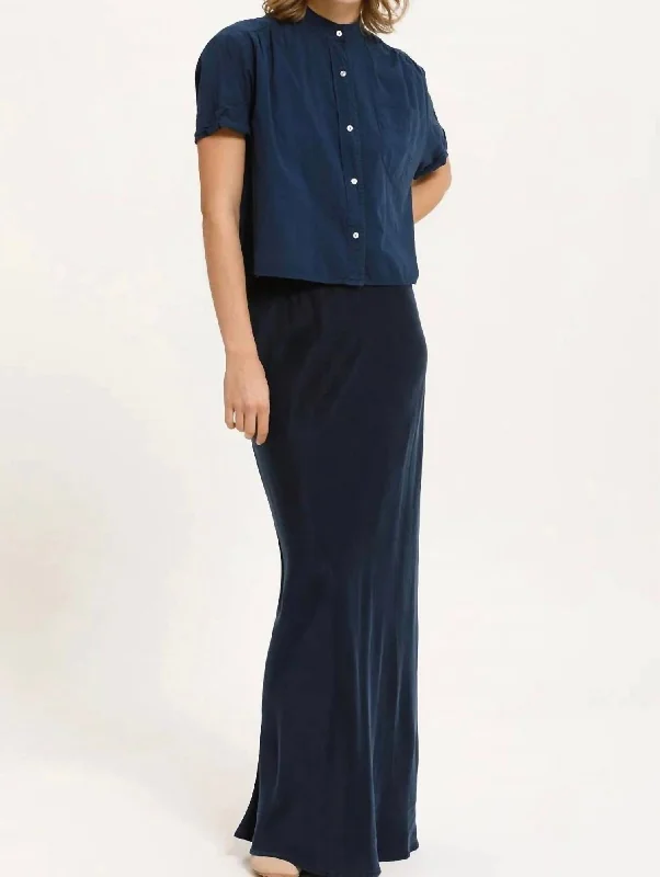 Meier Maxi Skirt In Navy