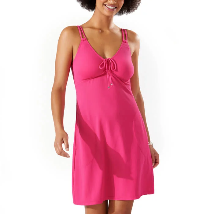 Tommy Bahama Island Cays V-Neck Spa Dress Coverup - Passion Pink*