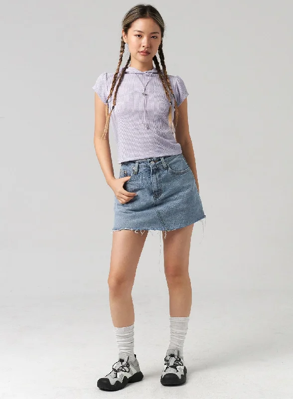 Denim Mini Skirt CL305