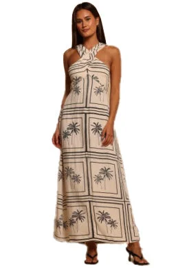 Shore Malia Maxi Dress - Block Palms