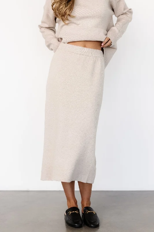 Ali Knit Skirt | Taupe