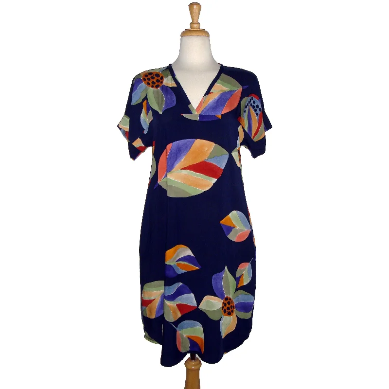 Olivia Dress - Happy Floral - Blue - Sale