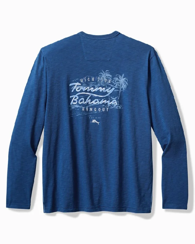 Tommy Bahama High Tide Hangout Lux Long Sleeve T-Shirt - Dark Blue Muse