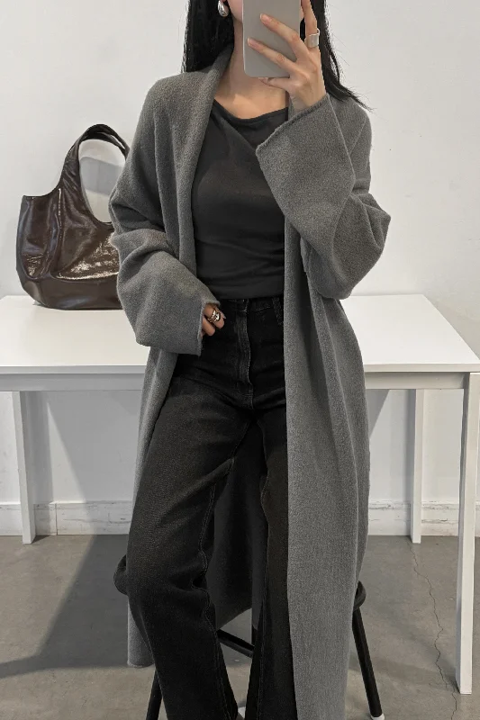 COZY LONG OPEN FRONT CARDIGAN