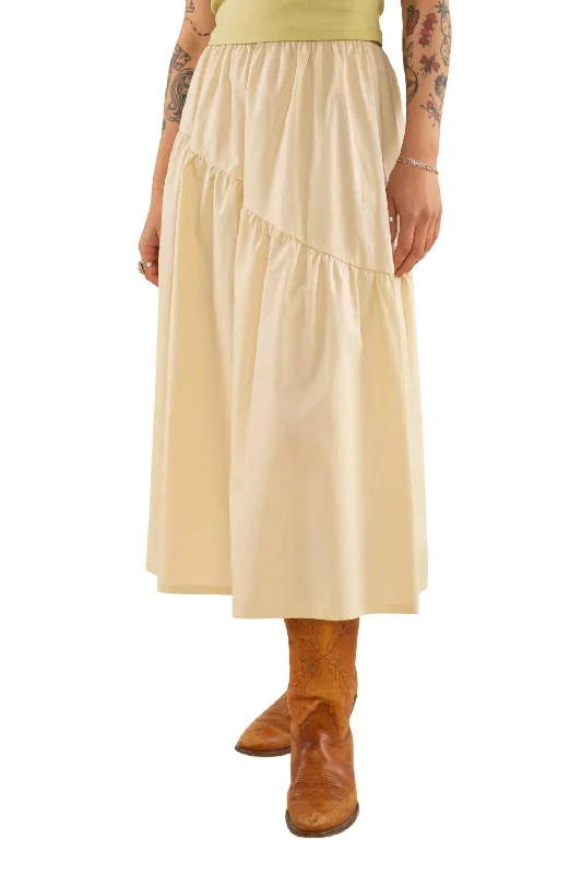 Danny Midi Skirt In Natural