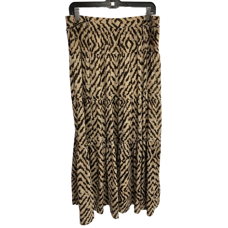 Skirt Maxi By Loft In Animal Print, Size: 8