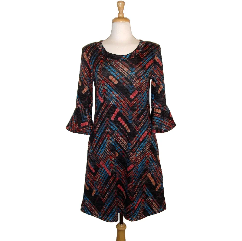 Corina Dress - Chevron Dots - Sale