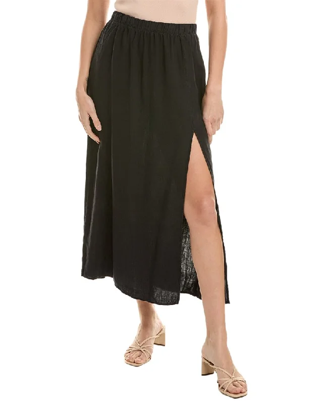 Bella Dahl High Waist Maxi Linen Skirt