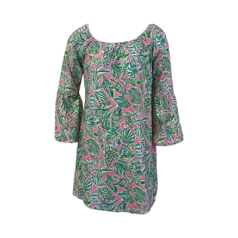 Island Trends Mila Dress - Sanibel Pink Green