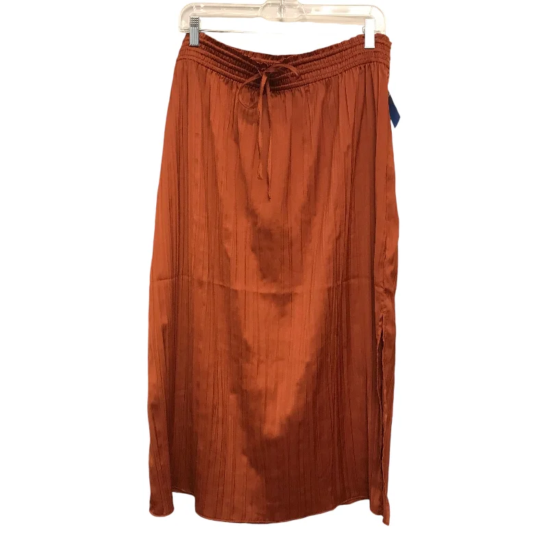 Skirt Maxi By Gap In Orange, Size:16