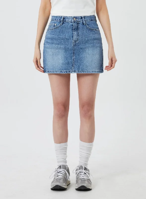 Denim Mini Skirt CF323