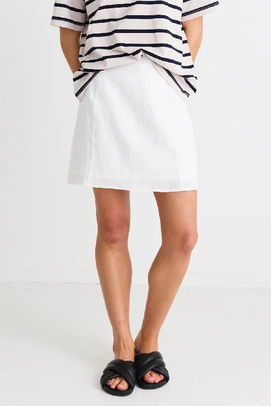 Palma White Mini Skirt