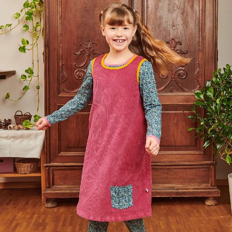 Sleeveless dress with pocket "Cordnicki Elder | Missy Flower" - 100% organic cotton