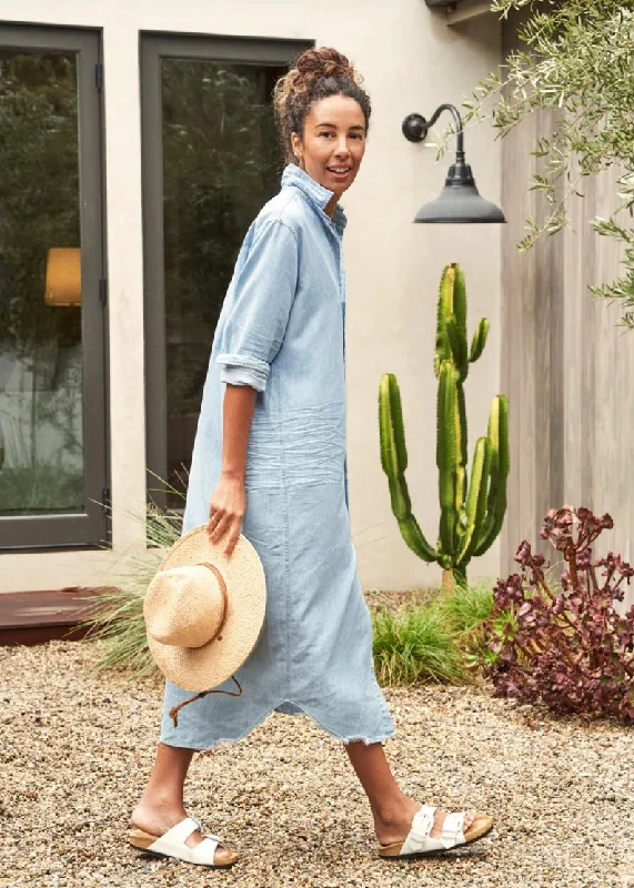 Frank & Eileen | Rory Maxi Shirt Dress | Famous Denim