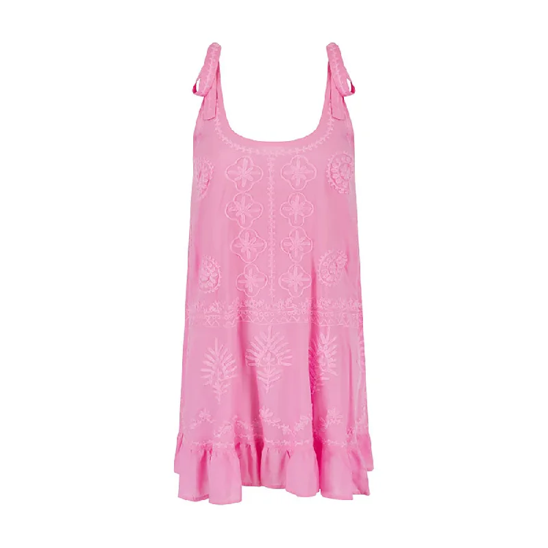 Pranella Remi Dress Cover Up - Neon Pink