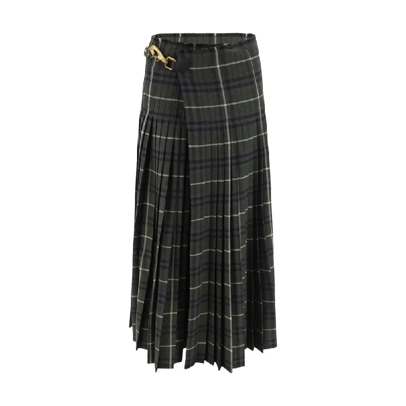 Burberry Kilt Long Women's Skirt