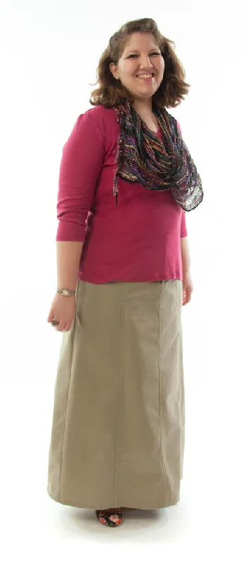 Long Corneado Skirt / Womens Plus Size