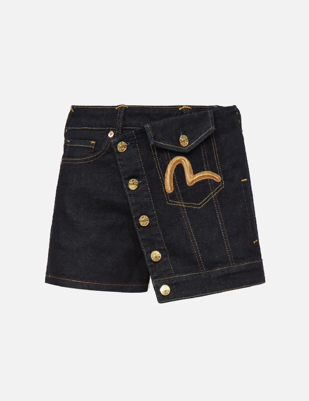 Reconstructed Denim Skort