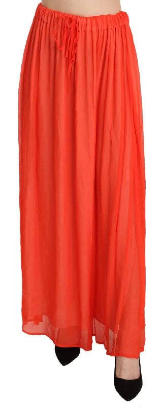 Jucca  Crepe Pleated Trapeze Viscose Maxi Women's Skirt