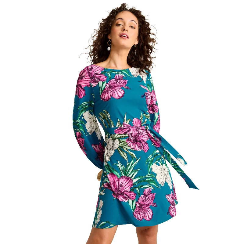 Tommy Bahama Women's Villa Garden Long Sleeve Short Dress - Academy