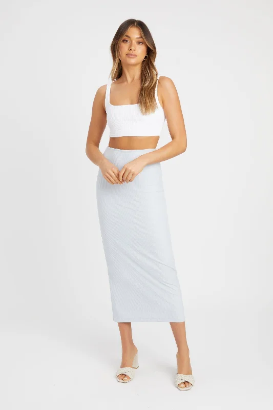 Staple Rib Midi Skirt