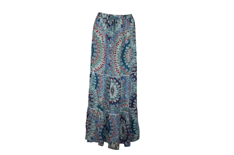 Melissa Odabash Miriam Paradise Maxi Skirt in Multicolor Rayon