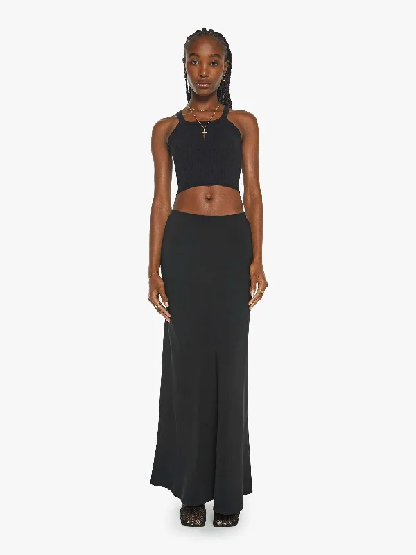 SPRWMN Bias Cut Maxi Skirt - Black