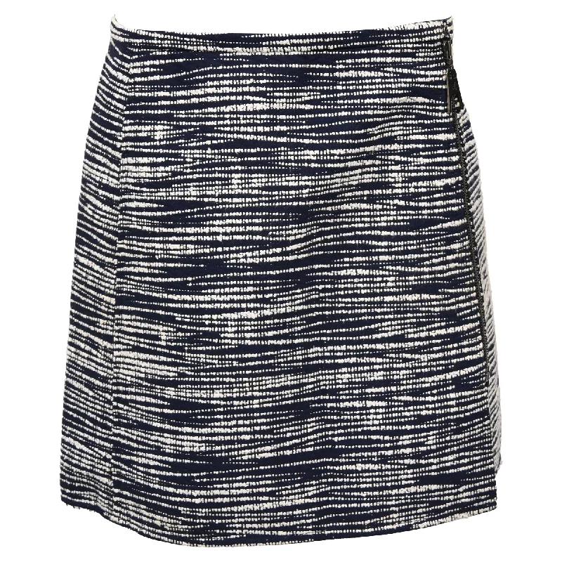 Louis Vuitton Printed Mini Zipped A-Line Skirt in Multicolor Wool